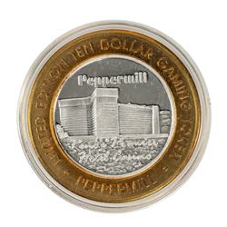 .999 Fine Silver Peppermill Reno, Nevada $10 Limited Edition Gaming Token