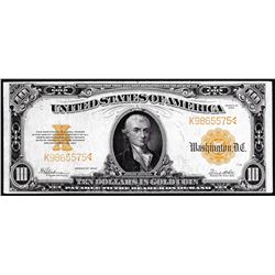 1922 $10 Gold Certificate Note