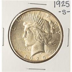 1925-S $1 Peace Silver Dollar Coin