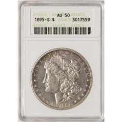 1895-S $1 Morgan Silver Dollar Coin ANACS AU50