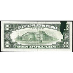 1988A $10 Federal Reserve Note Chicago Ink Smear ERROR