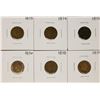 Image 1 : Set of 1873-1879 (No 1877) Indian Head Cent Coins