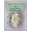 Image 1 : 1880-S $1 Morgan Silver Dollar Coin PCGS MS66 Old Green Holder