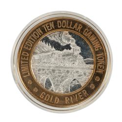 .999 Silver Gold River Laughlin, NV $10 Limited Edition Casino Gaming Token