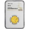Image 1 : 1841-C $5 Liberty Head Half Eagle Gold Coin NGC AU53