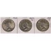 Image 1 : Lot of 1923, 1923-D, & 1923-S $1 Peace Silver Dollar Coins