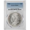 Image 1 : 1886 $1 Morgan Silver Dollar Coin PCGS MS63