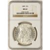 Image 1 : 1889 $1 Morgan Silver Dollar Coin NGC MS62