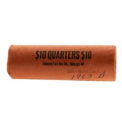 Roll of (40) Brilliant Uncirculated 1963-D Washington Quarter Coins