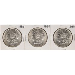 Lot of 1886-1888 $1 Morgan Silver Dollar Coins