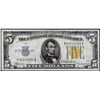 Image 1 : 1934A $5 North Africa WWII Emergency Issue Silver Certificate Note