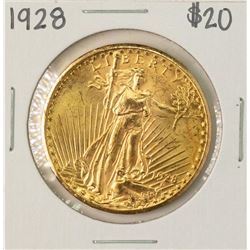1928 $20 St. Gaudens Double Eagle Gold Coin
