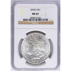 1878-S $1 Morgan Silver Dollar Coin NGC MS63