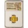 Image 1 : AD 602-610 Phocas Byzantine Empire Solidus Ancient Gold Coin NGC Choice AU