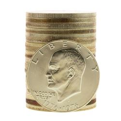 Roll of (20) Brilliant Uncirculated 1976-S Bicentennial 40% Silver Ike Dollar Coins