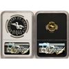 Image 2 : 1792-2017 Half Disme 1/10 oz. Gold & 1oz. Silver Medals NGC PF70 W/ Moy Signature Set