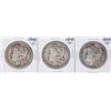 Image 1 : Lot of (3) 1898-S $1 Morgan Silver Dollar Coins