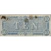Image 2 : 1864 $10 Confederate States of America Note