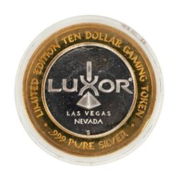 .999 Fine Silver Luxor Las Vegas, Nevada $10 Limited Edition Gaming Token