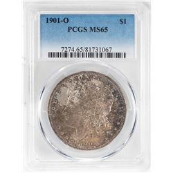 1901-O $1 Morgan Silver Dollar Coin PCGS MS65