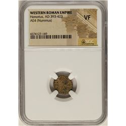 Honorius, 393-423 AD Ancient Western Roman Empire Coin NGC VF