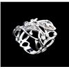 Image 4 : 0.13 ctw Diamond Ring - 14KT White Gold