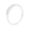 Image 4 : 0.25 ctw Diamond Channel Ring - 14KT White Gold