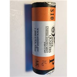 10 Dollar US Bank Mint Roll State Quarters ALASKA P