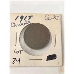 1915 Canada Large Cent Nice Early Coin