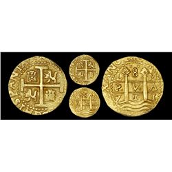 Lima, Peru, cob 8 escudos, 1711M, NGC MS 63, ex-1715 Fleet (designated on special label).