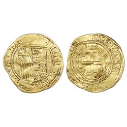 Seville, Spain, 1 escudo, Charles-Joanna, assayer * to left, mintmark S to right.