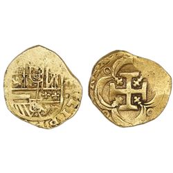 Seville, Spain, cob 2 escudos, Philip III, assayer not visible.
