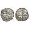 Image 1 : Potosi, Bolivia, cob 8 reales, Philip III, assayer Q below erased C, very rare, Grade 1, ex-Vanguard