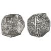 Image 1 : Potosi, Bolivia, cob 8 reales, Philip III, assayer T, retrograde mintmark, Grade 1.