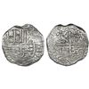 Image 1 : Potosi, Bolivia, cob 8 reales, Philip III, assayer not visible, quadrants of cross transposed, Grade