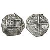 Image 1 : Cartagena, Colombia, cob 2 reales, Philip IV, assayer E below mintmark RN to right, denomination II 