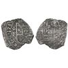 Image 1 : Mexico City, Mexico, klippe 4 reales, 1733MF, possible obverse brockage.