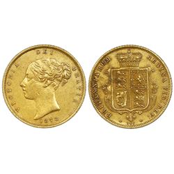 Great Britain (London, England), gold half sovereign, Victoria (young head), 1873, die 246.