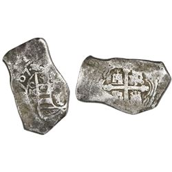 Mexico City, Mexico, cob 8 reales, 1707J, rare.
