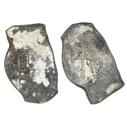 Mexico City, Mexico, cob 8 reales, (17)12(J), ex-1715 Fleet.