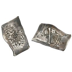 Mexico City, Mexico, cob 8 reales, (171)4(J), early style.