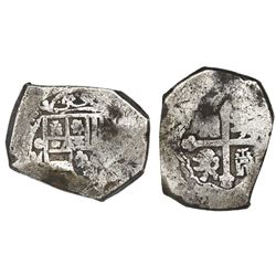 Mexico City, Mexico, cob 8 reales, Philip V, assayer not visible, ex-1715 Fleet.
