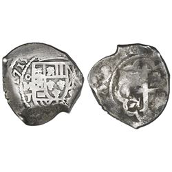 Mexico City, Mexico, cob 4 reales, 1715J, ex-1715 Fleet.