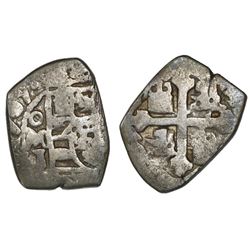 Mexico City, Mexico, cob 1 real, 1707J, rare.