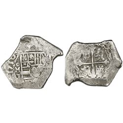 Mexico City, Mexico, cob 8 reales, 1710J, rare.