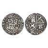 Image 1 : Lima, Peru, cob 1/2 real, Philip II, assayer Diego de la Torre, oD to left, * to right, P below mono