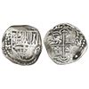 Image 1 : Potosi, Bolivia, cob 1 real, Philip III, assayer M (pre-dated), quadrants of cross transposed, Sells