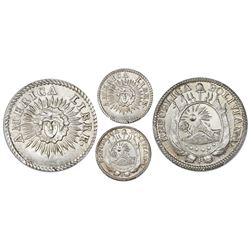 Potosi, Bolivia, 1/2 sol, (1831), America Libre / Republica Boliviana, PCGS MS64.