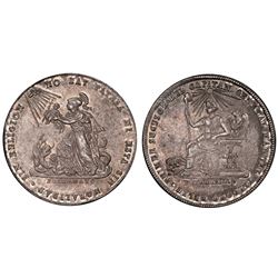 Potosi, Bolivia, 2 soles, 1855, Cordova / religion, PCGS MS62.