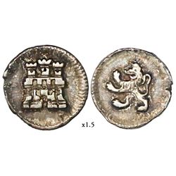 Bogota, Colombia, 1/4 real, anepigraphic issue, Ferdinand VI or Charles III, no date or mintmark or